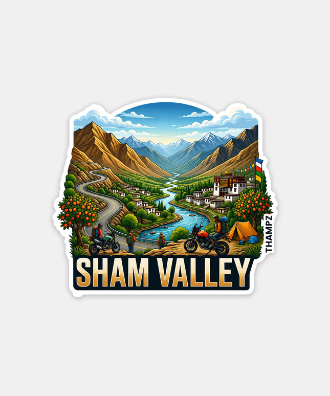 Sham Valley Fridge Magnet – Ladakh Travel Souvenir & Collectible
