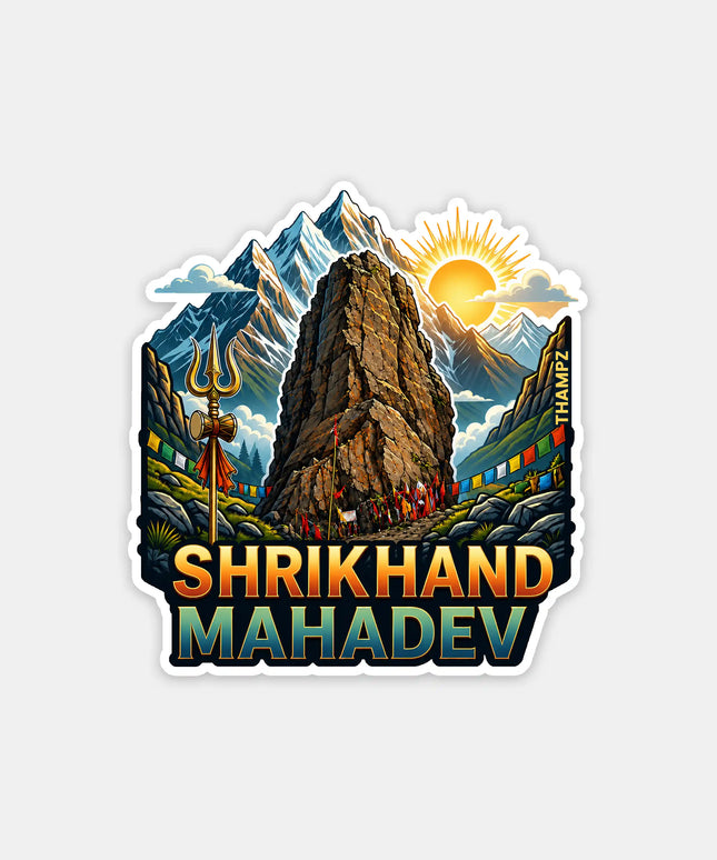 Shrikhand Mahadev Fridge Magnet – Himalayan Spiritual Travel Souvenir & Collectible