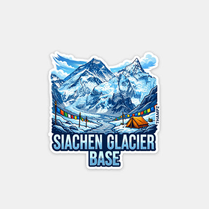 Siachen Glacier Base Fridge Magnet – Himalayan Travel Souvenir & Collectible