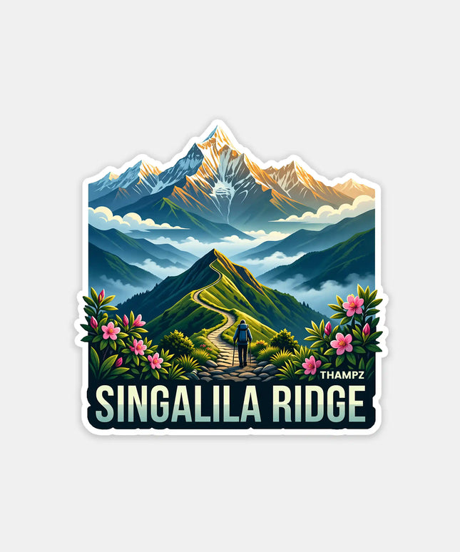 Singalila Ridge Fridge Magnet – Himalayan Travel Souvenir & Collectible