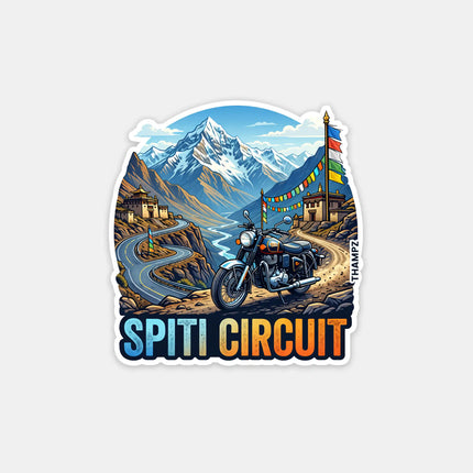 Spiti Circuit Fridge Magnet – Himalayan Travel Souvenir & Collectible