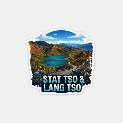 Stak Tso & Lang Tso Fridge Magnet – Ladakh Travel Souvenir & Collectible