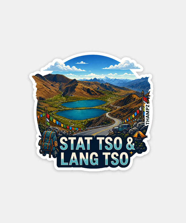 Stak Tso & Lang Tso Fridge Magnet – Ladakh Travel Souvenir & Collectible