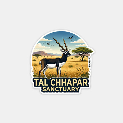Tal Chhapar Sanctuary Fridge Magnet – Wildlife Travel Souvenir & Collectible