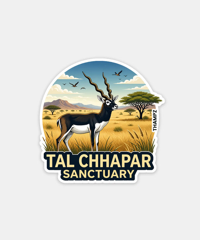 Tal Chhapar Sanctuary Fridge Magnet – Wildlife Travel Souvenir & Collectible
