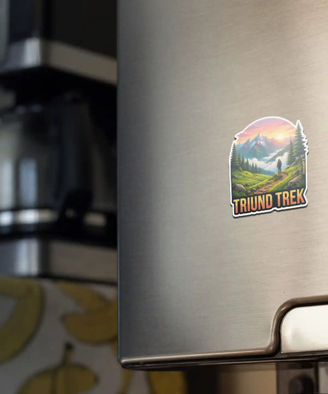 Triund Trek Fridge Magnet – Trekking Travel Souvenir & Collectible