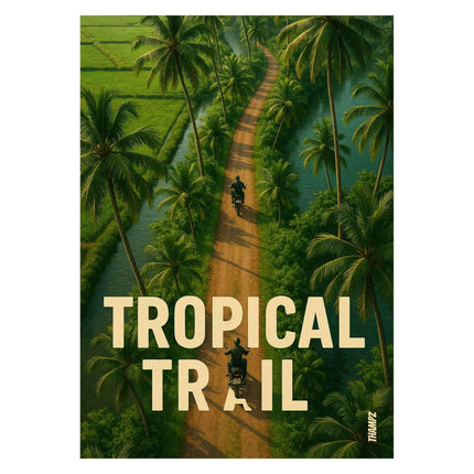 Tropical Trail Poster – Ride Through Paradise