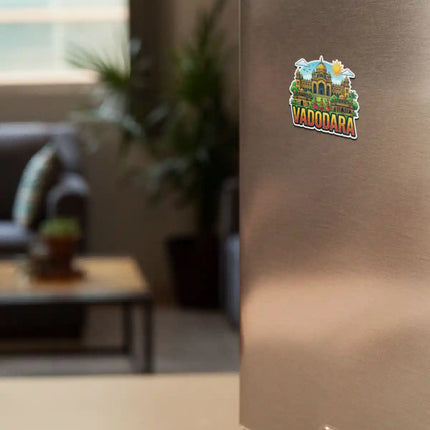 Vadodara Fridge Magnet – Heritage Travel Souvenir & Collectible