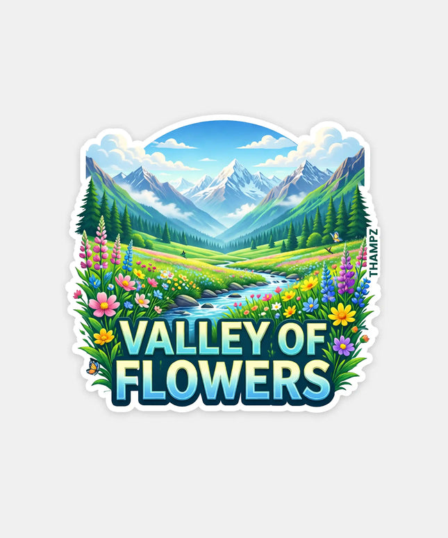 Valley of Flowers Fridge Magnet – Himalayan Travel Souvenir & Collectible
