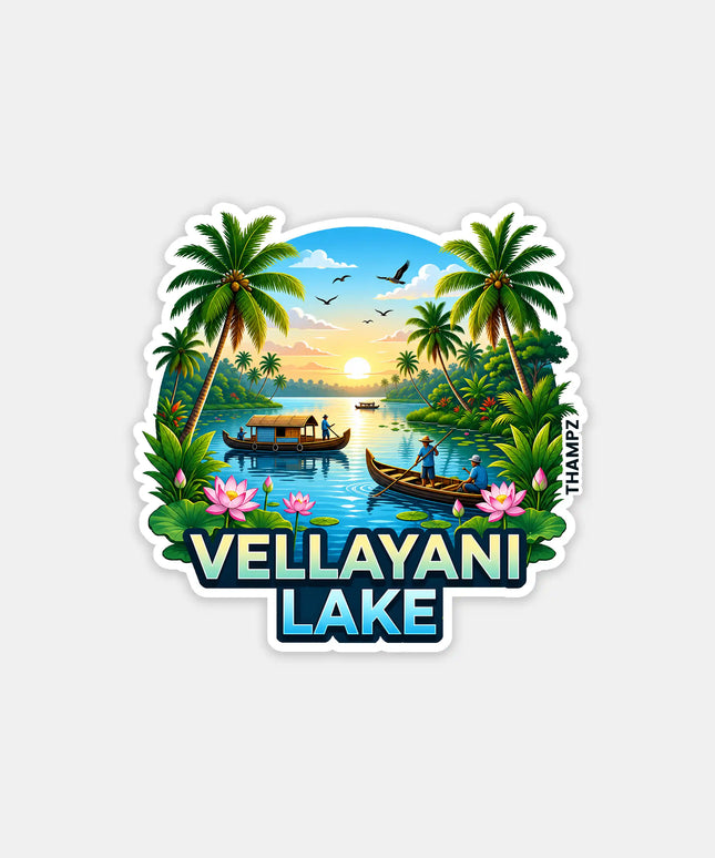 Vellayani Lake Fridge Magnet – Nature Travel Souvenir & Collectible