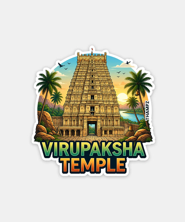Virupaksha Temple Fridge Magnet – Heritage Travel Souvenir & Collectible