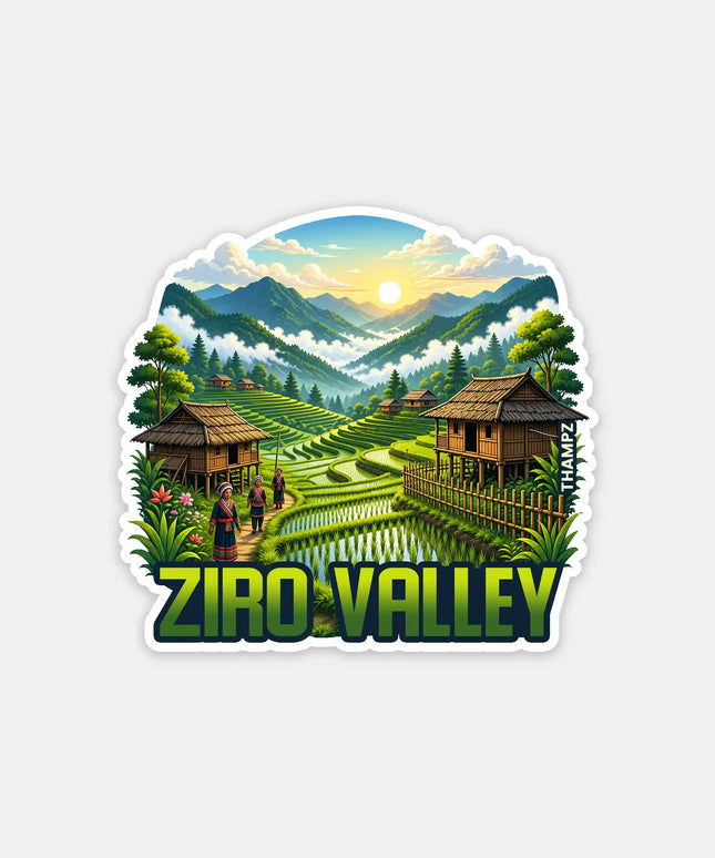 Ziro Valley Fridge Magnet – Himalayan Travel Souvenir & Collectible