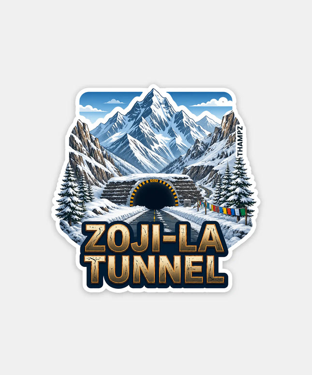 Zoji La Tunnel Fridge Magnet – Himalayan Travel Souvenir & Collectible