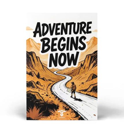 Adventure Begins Now Travel Postcard Photo Postcard