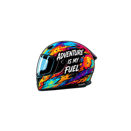 Adventure Is My Fuel   Adventure Travel Glossy Vinyl Sticker for Bike  Laptop