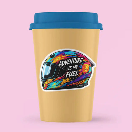Adventure Is My Fuel - Adventure Travel Glossy Vinyl Sticker for Bike & Laptop