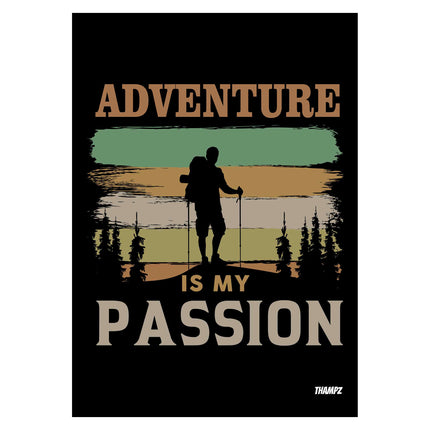 Adventure Is My Passion – Retro Hiking Poster