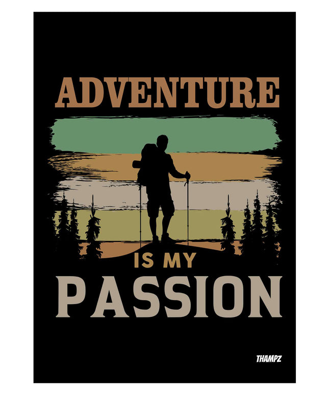 Adventure Is My Passion – Retro Hiking Poster