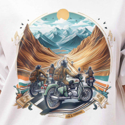 Adventure Riders – Motorcycle And Mountain Oversized T-Shirt