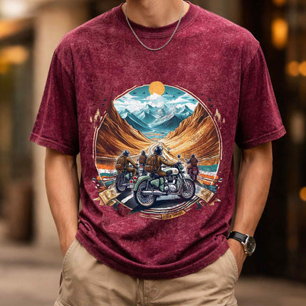 Adventure Riders Oversized Unisex Acid Wash T-Shirt