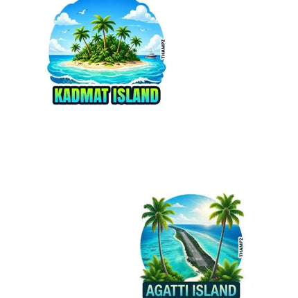 Agatti Island & Kadmat Island Fridge Magnet – Lakshadweep Travel Souvenir & Collectible