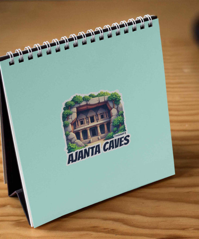 Ajanta Caves Heritage Vinyl Travel Sticker