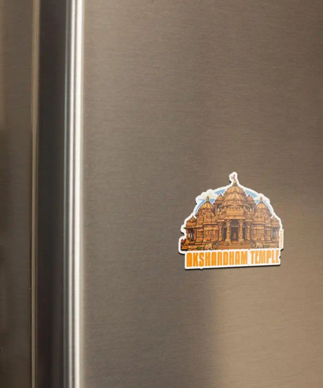 akshardham temple fridge magnet