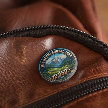 Ali Bedni Bugyal Trek Himalayan Pin Badge – 12,550 FT Mountain Adventure Travel Souvenir