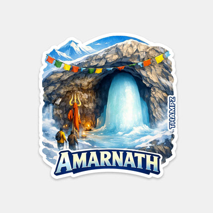 Amarnath Sacred Pilgrimage Fridge Magnet