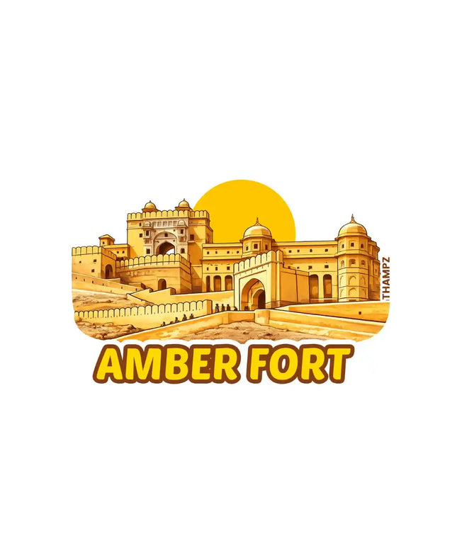 Amber Fort Fridge Magnet