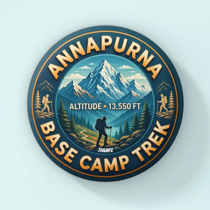Annapurna Base Camp Trek Nepal Pin Badge – 13,550 FT Himalayan Mountain Travel Souvenir