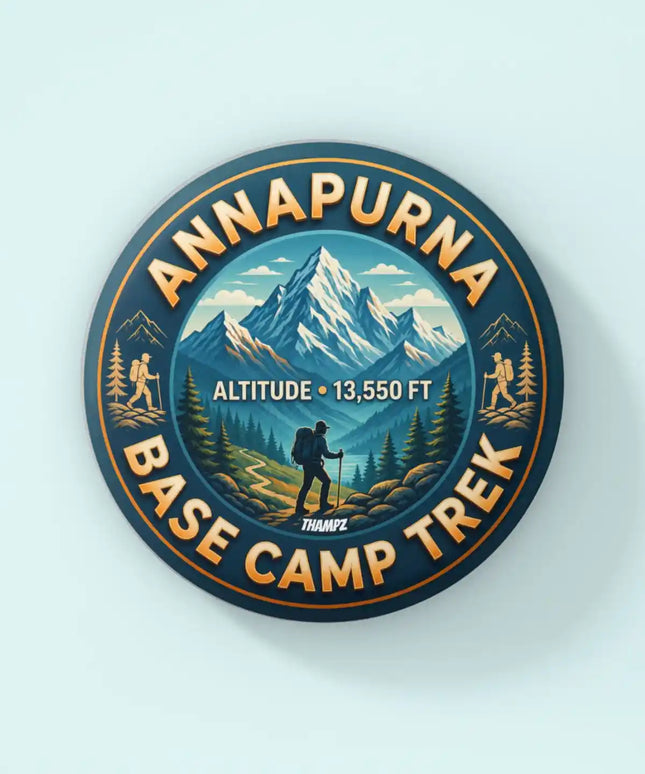 Annapurna Base Camp Trek Nepal Pin Badge – 13,550 FT Himalayan Mountain Travel Souvenir