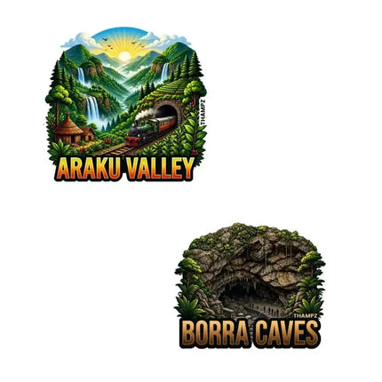 Araku Valley & Borra Caves Fridge Magnet – Andhra Pradesh Travel Souvenir & Collectible