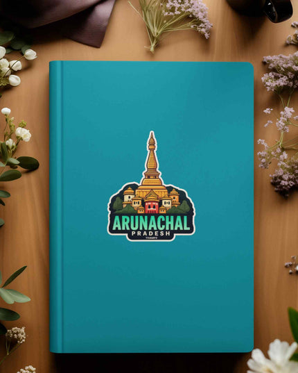 Arunachal Pradesh Buddhist Monastery Vinyl Sticker