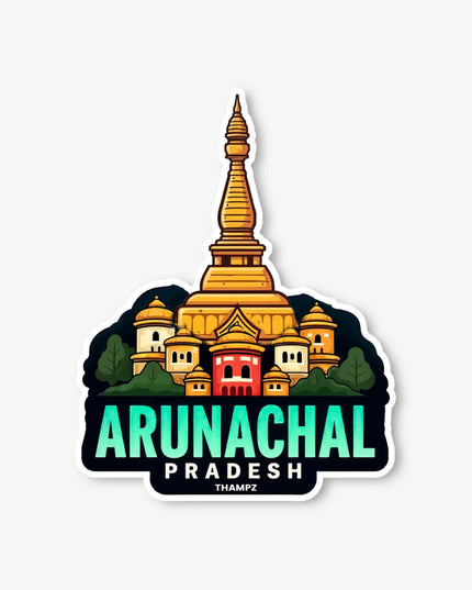 Arunachal Pradesh Buddhist Monastery Vinyl Sticker