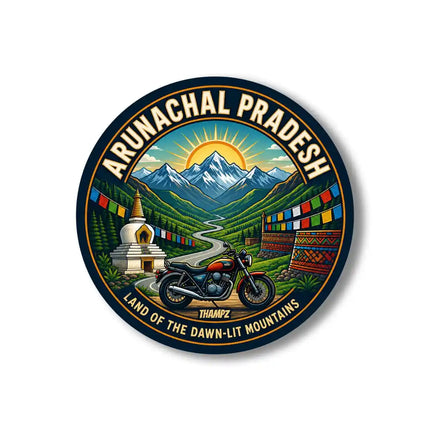 Arunachal Pradesh Pin Badge – Land of the Dawn-Lit Mountains Travel Souvenir & Collectible