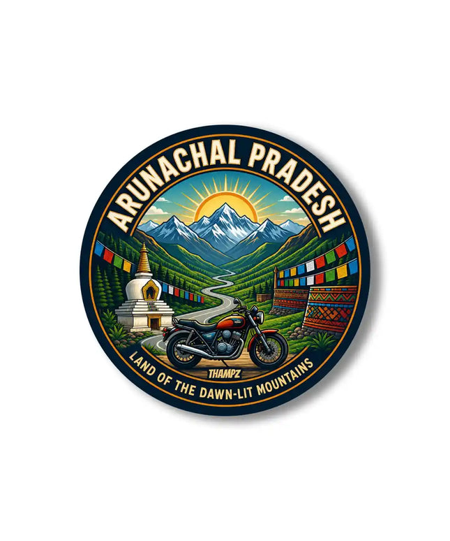 Arunachal Pradesh Pin Badge – Land of the Dawn-Lit Mountains Travel Souvenir & Collectible