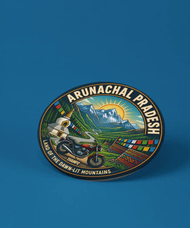Arunachal Pradesh Pin Badge – Land of the Dawn-Lit Mountains Travel Souvenir & Collectible