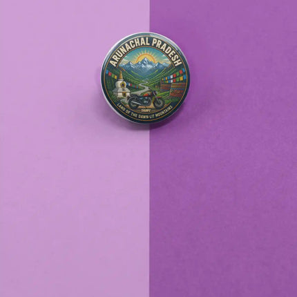 Arunachal Pradesh Pin Badge – Land of the Dawn-Lit Mountains Travel Souvenir & Collectible