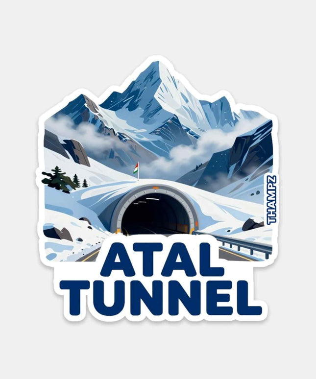 Atal Tunnel Himalayan Marvel Vinyl Sticker