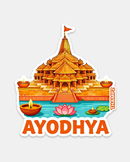Ayodhya Ram Mandir Vinyl Travel Sticker