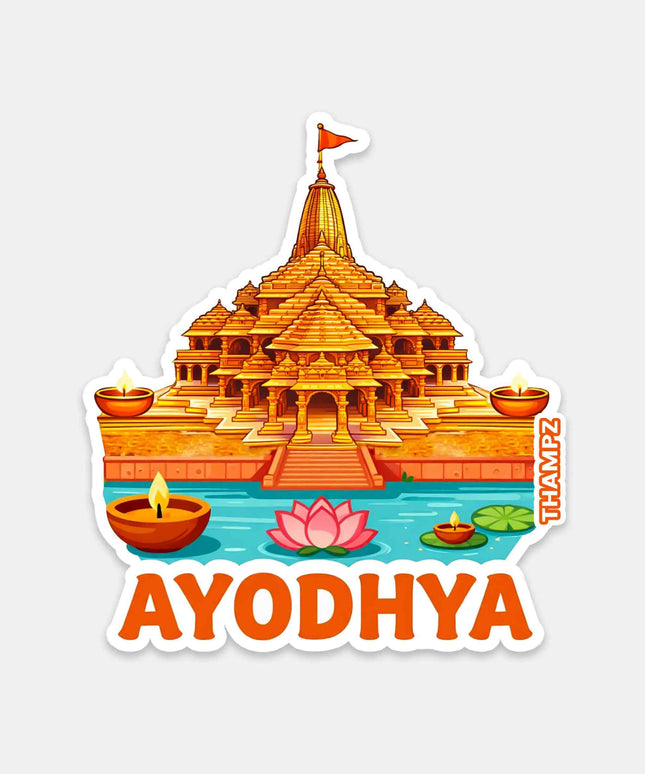Ayodhya Ram Mandir Vinyl Travel Sticker