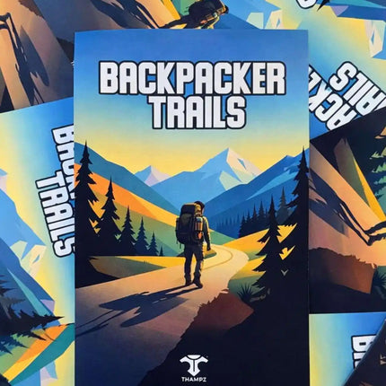 backpacker trails travel postcard photo postcard