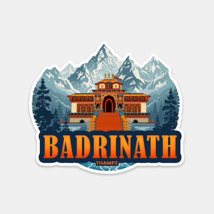 Badrinath Himalayan Temple Travel Souvenir Fridge Magnet
