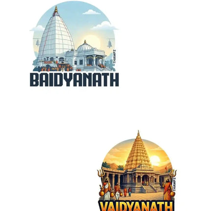 Baidyanath & Vaidyanath Fridge Magnet – Spiritual Travel Souvenir & Collectible