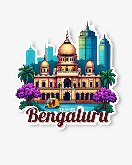 Bengaluru City Vidhana Soudha Travel Vinyl Sticker