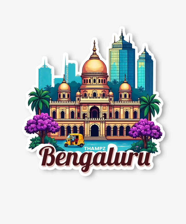 Bengaluru City Vidhana Soudha Travel Vinyl Sticker