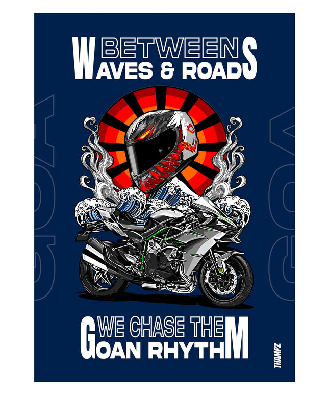 Between Waves & Roads – Goan Rhythm Rider Poster