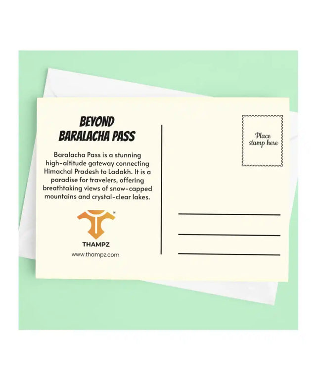 beyond baralacha pass travel postcard scenic photo postcard