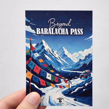 beyond baralacha pass travel postcard scenic photo postcard